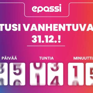 Epassi etusi vanhentuvat 31.12. Käytä ne nyt!